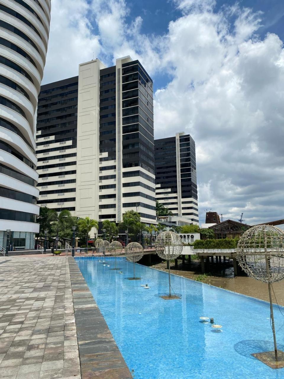 Puerto Santa Ana, Torres Bellini, 2 Dormitorios, Parqueo Guayaquil Exterior foto